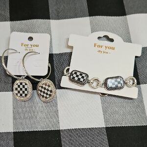 Checkered Earrings